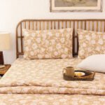 Genda Phool Bed Set (Dohar + Bedsheet) – Beige