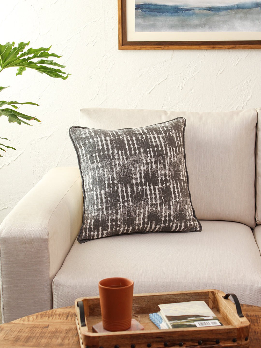 Malaguni Cushion Cover (Grey) - Medium