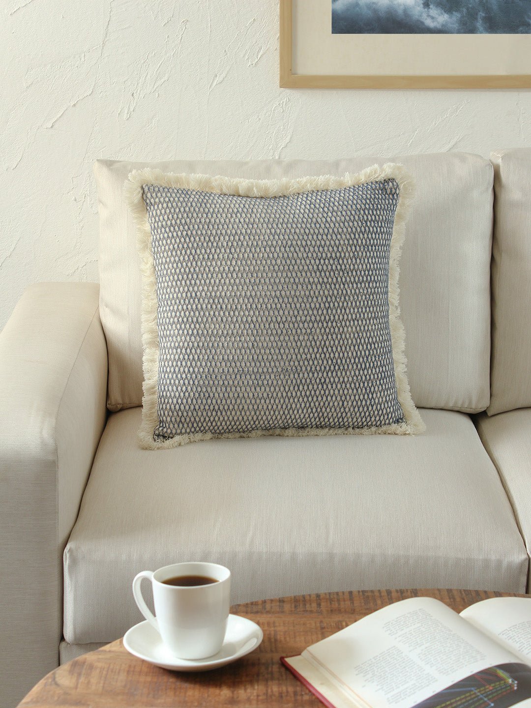 Akasam - Set Of 2 Cushion Covers (Blue) - 45X45 cm