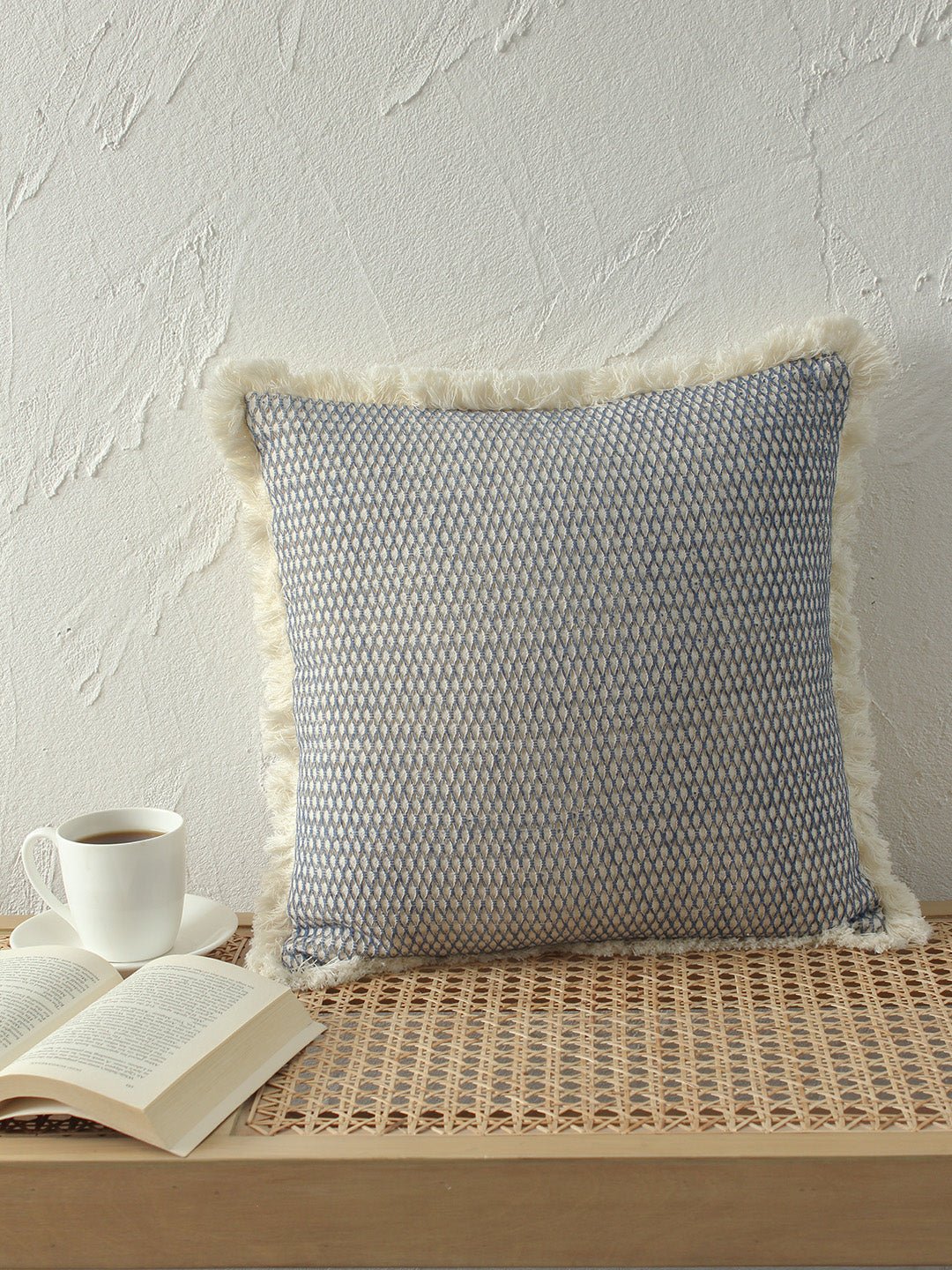 Akasam - Set Of 2 Cushion Covers (Blue) - 45X45 cm