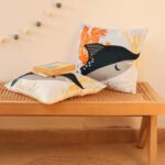 The Blue Swordfish – Set Of 2 Shaped Cushions (Multi)