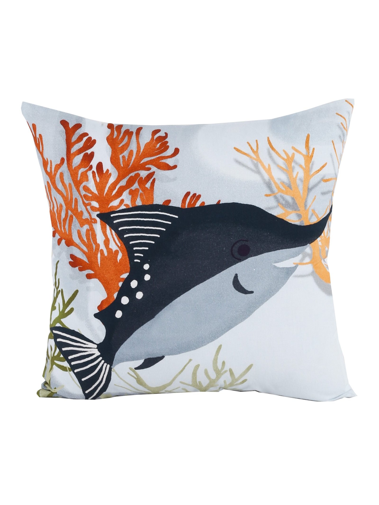 The Blue Swordfish - Set Of 2 Shaped Cushions (Multi)