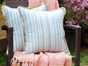 Dhari - Set Of 2 Cushion Covers (Blue) - Medium