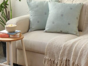 Ek Thamba Cushion Cover (Blue)