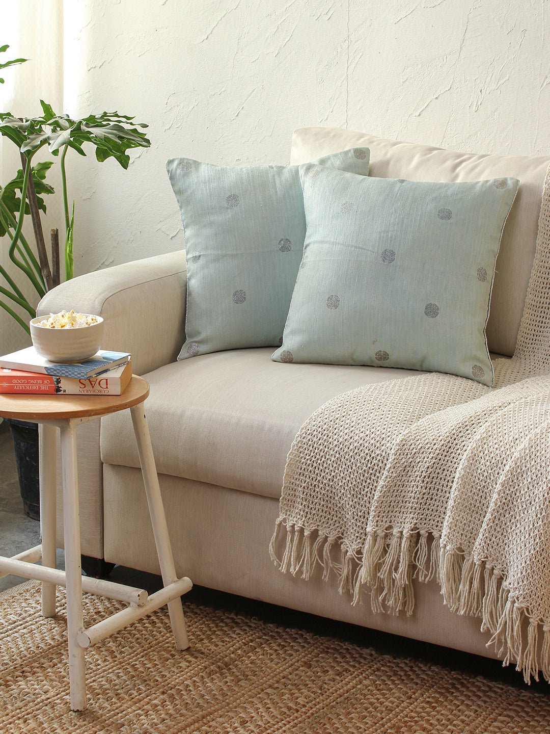 Ek Thamba Cushion Cover (Blue)