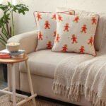 Gingerbread Man – Set of 2 Cushion Covers (Multi) – Medium