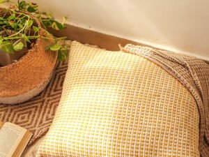 Girnar - Set Of 2 Cushion Covers (Yellow) - Large