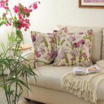 Himalayan Poppies Cushion Cover (Purple)