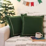 Holly – Set of 2 Cushion Covers (Green) – Medium