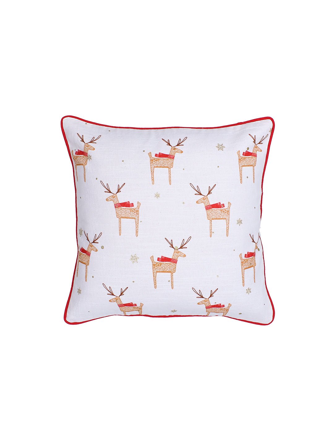 Jolly Reindeer - Set of 2 Cushion Covers (Multi) - Medium
