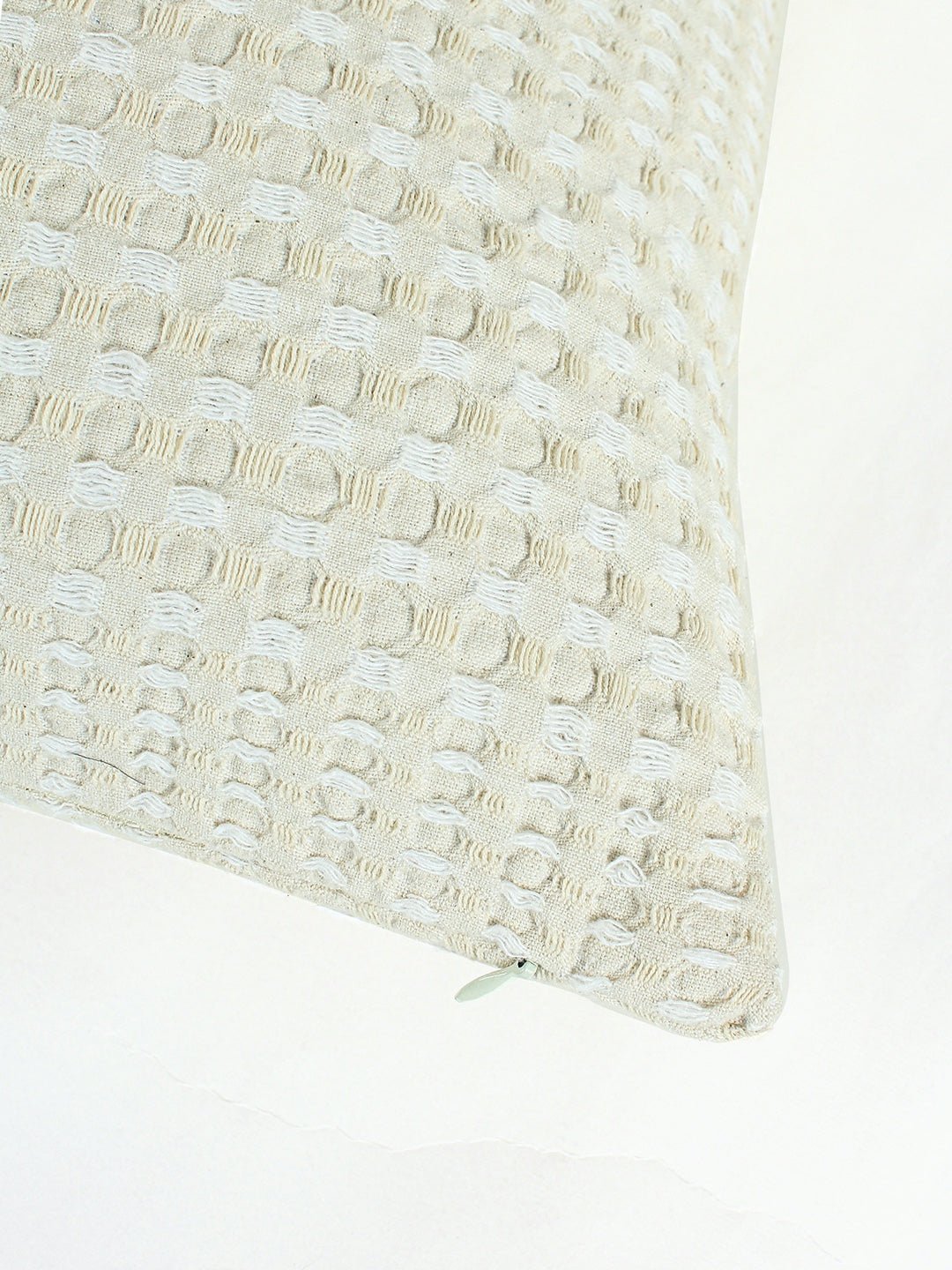 Karakoram Set Of 2 Cushion Cover (Natural/White) - 40X40cm