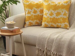 Maliku - Set of 2 Cushion Covers (Yellow)