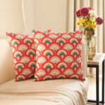 Neelkanth – Set Of 2 Cushion Covers (Magenta) – Medium