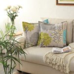 Saptaparni Cushion Cover (Green)