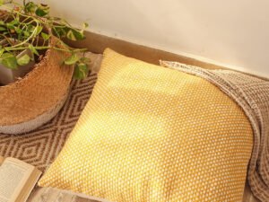 Vindhya - Set Of 2 Cushion Covers (Yellow) - Large