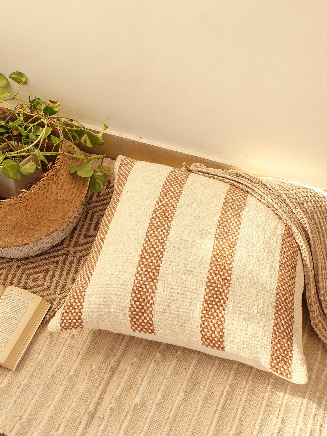 Shivalik - Set Of 2 Cushion Covers (Brown) - Large