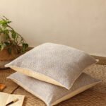 Vindhya – Set Of 2 Cushion Covers (Light Blue) – Large