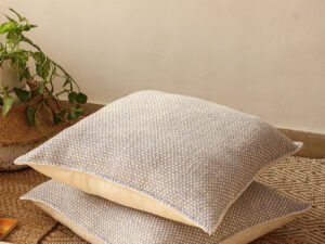 Vindhya - Set Of 2 Cushion Covers (Light Blue) - Large