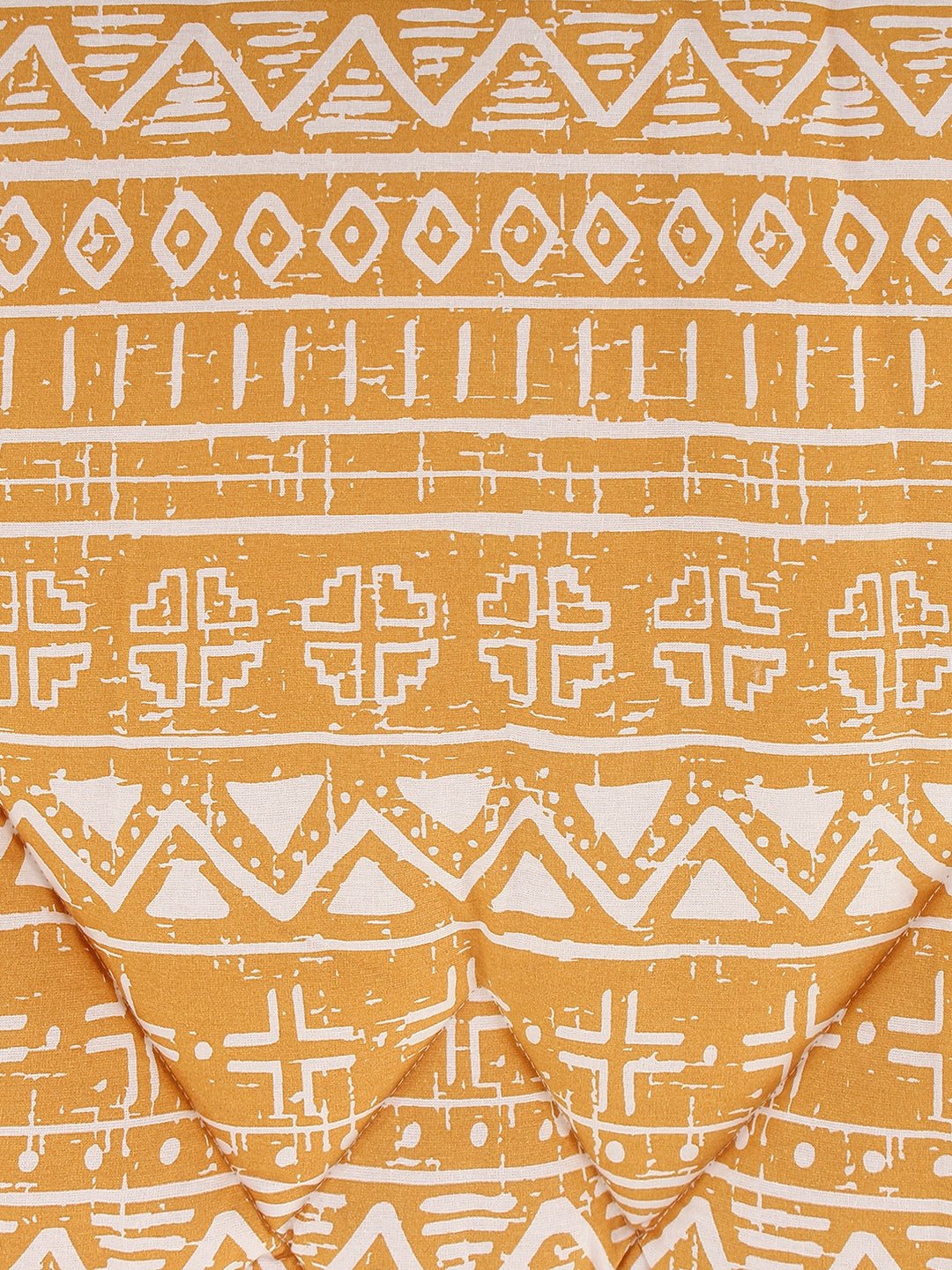 Kullu Patti Single Comforter (Yellow)