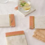 Coral Beach – Set Of 4 Coasters (White)