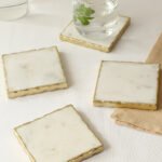 Scallops – Set Of 4 Coasters (White)