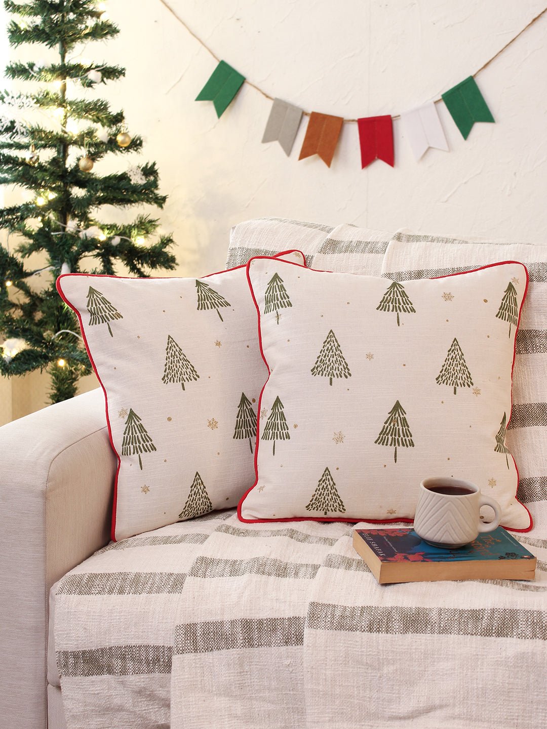 Sparkling Tree Cushion Cover Gift Set (Multi)