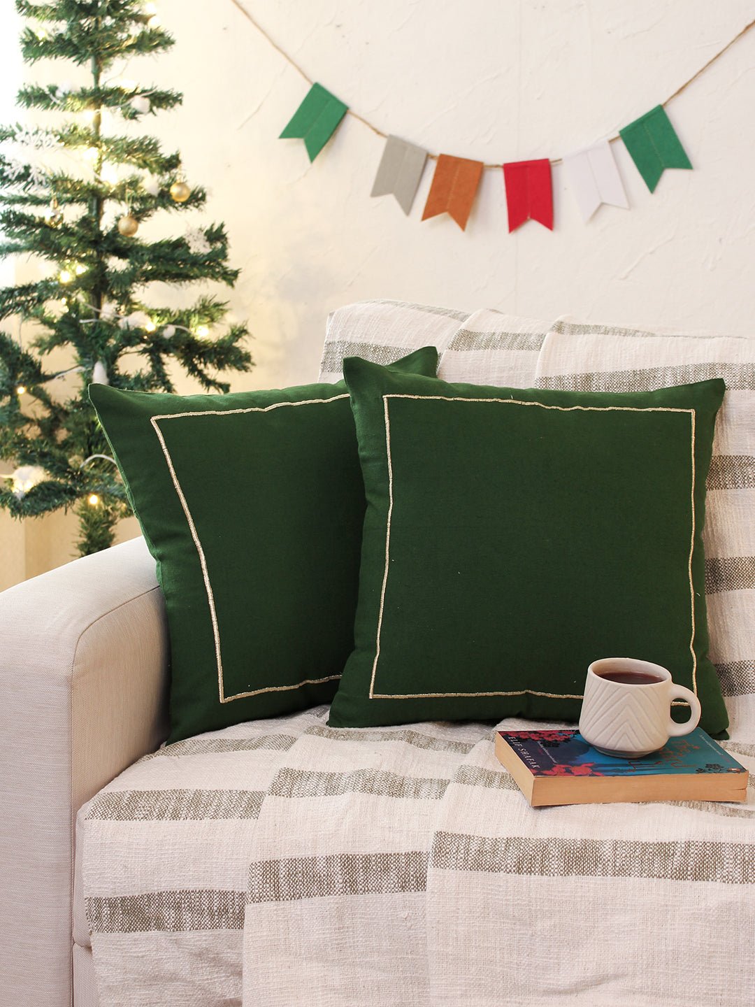 Sparkling Tree Cushion Cover Gift Set (Multi)