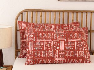 Gamathi Pillow Cover Set (Rust)