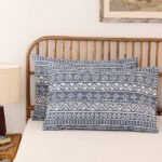 Kullu Patti Pillow Cover Set (Blue)