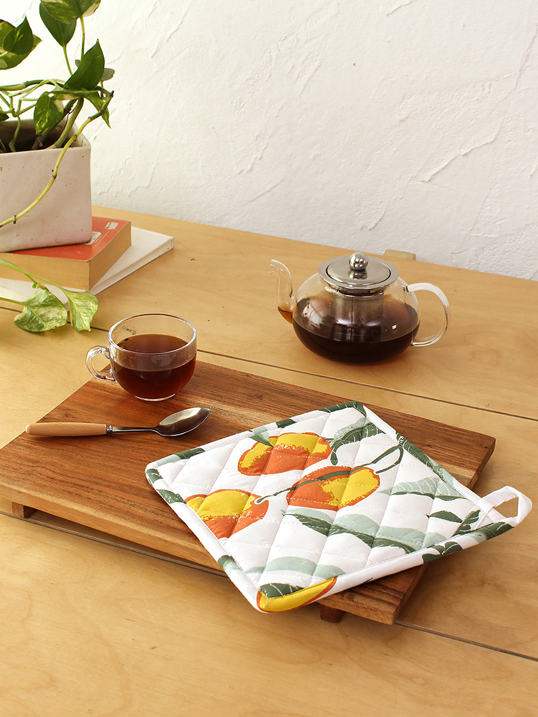 Rasaal - Set Of 2 Pot Holders (Rust)