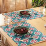Gulshan – Set Of 2 Placemats (Teal)