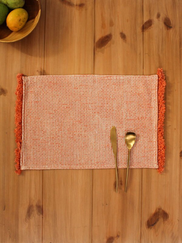 Keri – Set Of 2 Placemats (Rust)