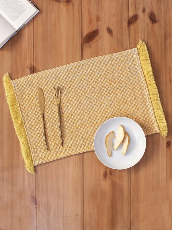 Vallam – Set Of 2 Placemats (Yellow)