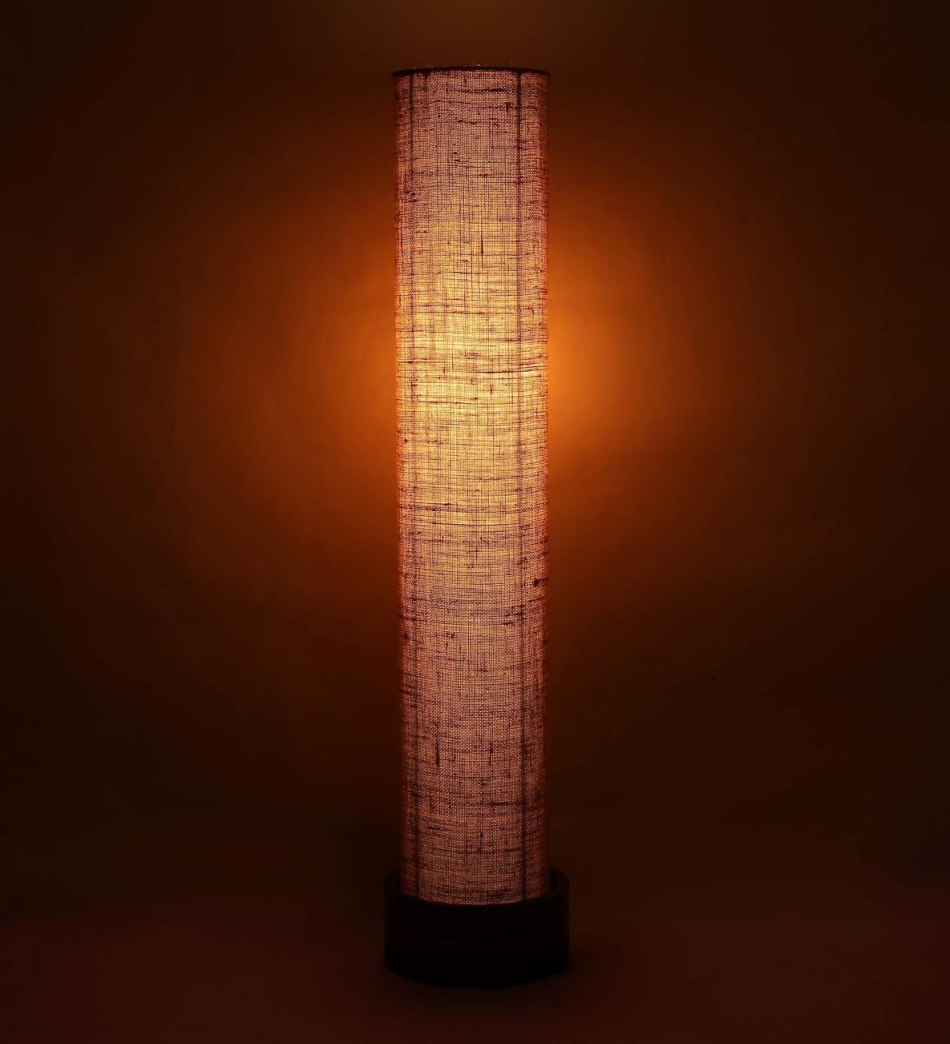 Beige Jute Round Natural Wood Floor Lamps (Beige,Jute)