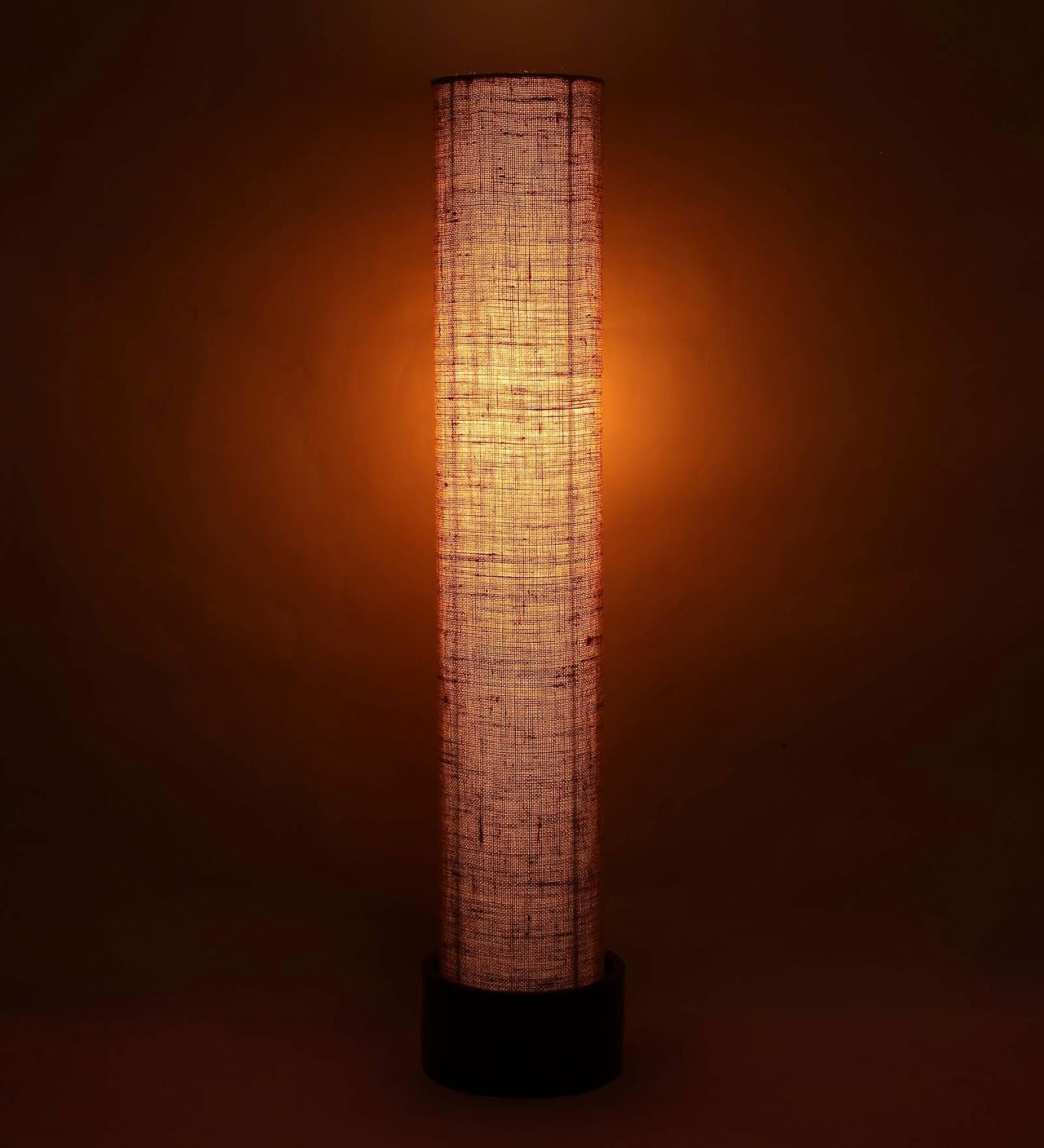 Beige Jute Round Brown Wood Floor Lamps (Beige,Jute)