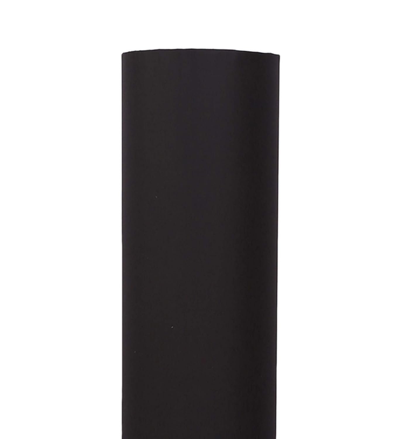 Black Round Cotton Brown Wood Floor Lamps (Black,Cotton)