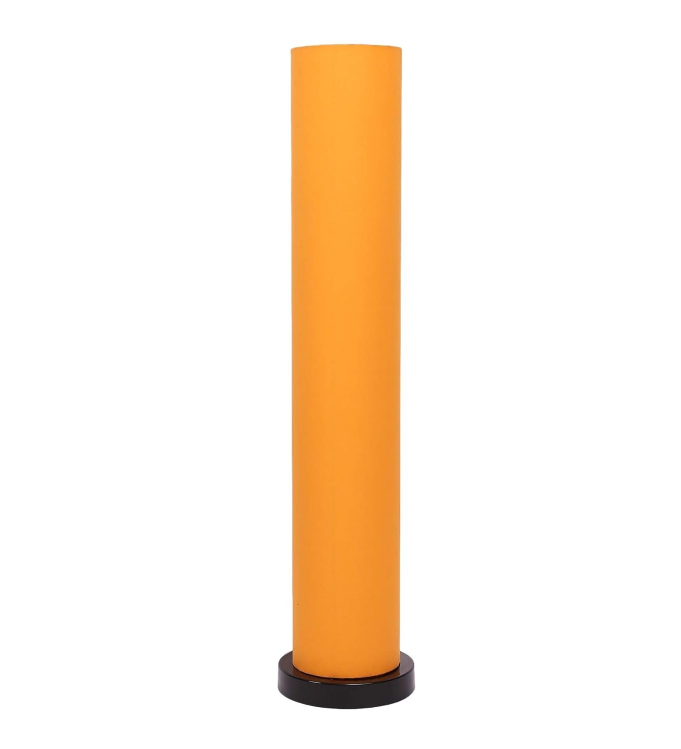 Yellow Round Cotton Iron Floor Lamps (Yellow,Cotton)