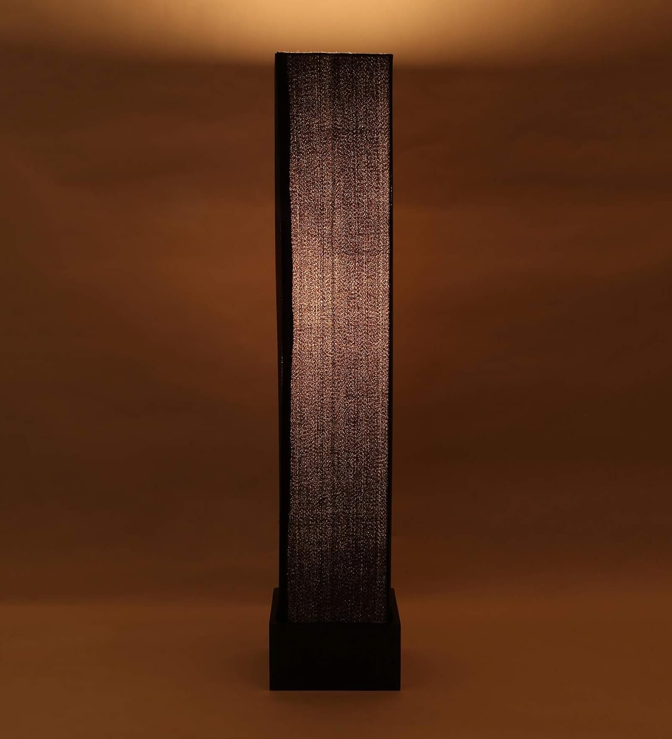 Cotton Square Wood Floor Lamps (Black)
