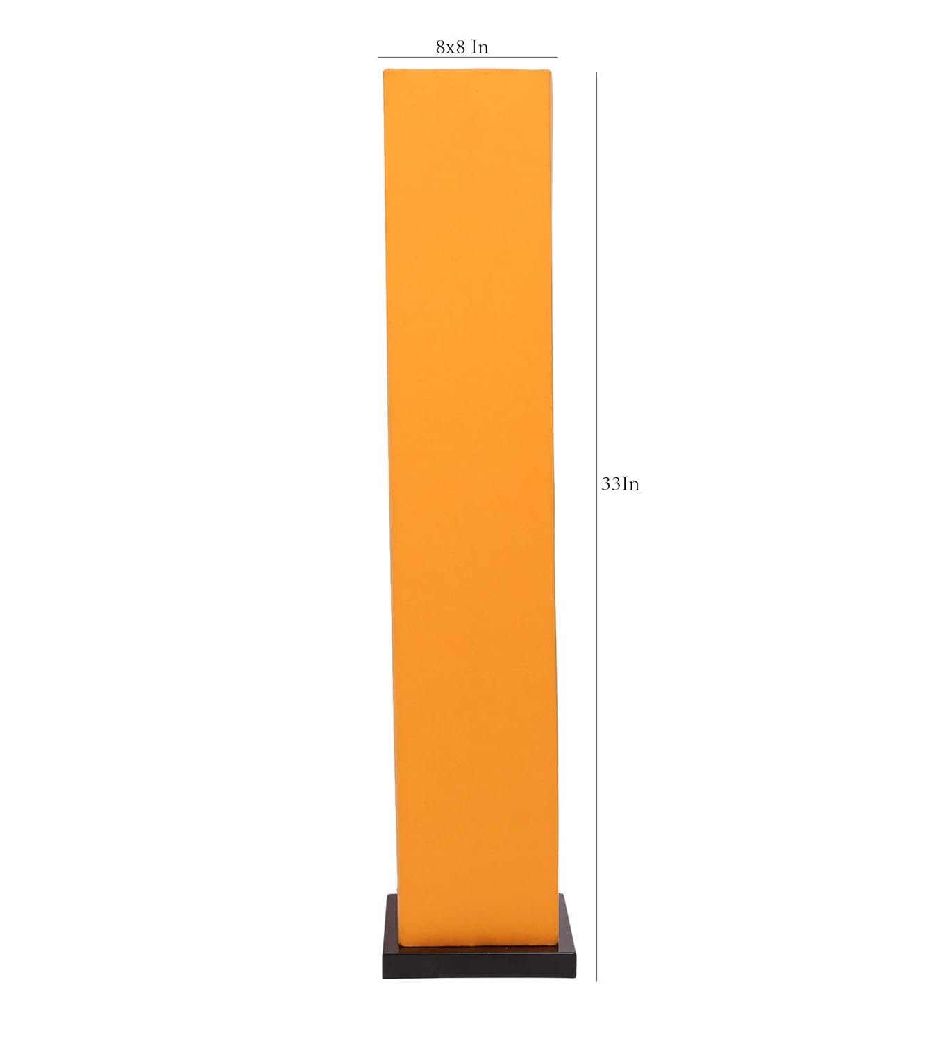 Yellow Cotton Square Iron Floor Lamps (Yellow,Cotton)