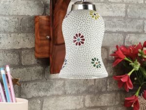 Wooden Wall Lamp, Wall Decor, Wall Hanging Wood Light lamp,Vintage Wall Lamps, Industrial Wall Lights Decorative Home, Living Room, Indoor Outdoor Lighting-Mosaic Glass -G