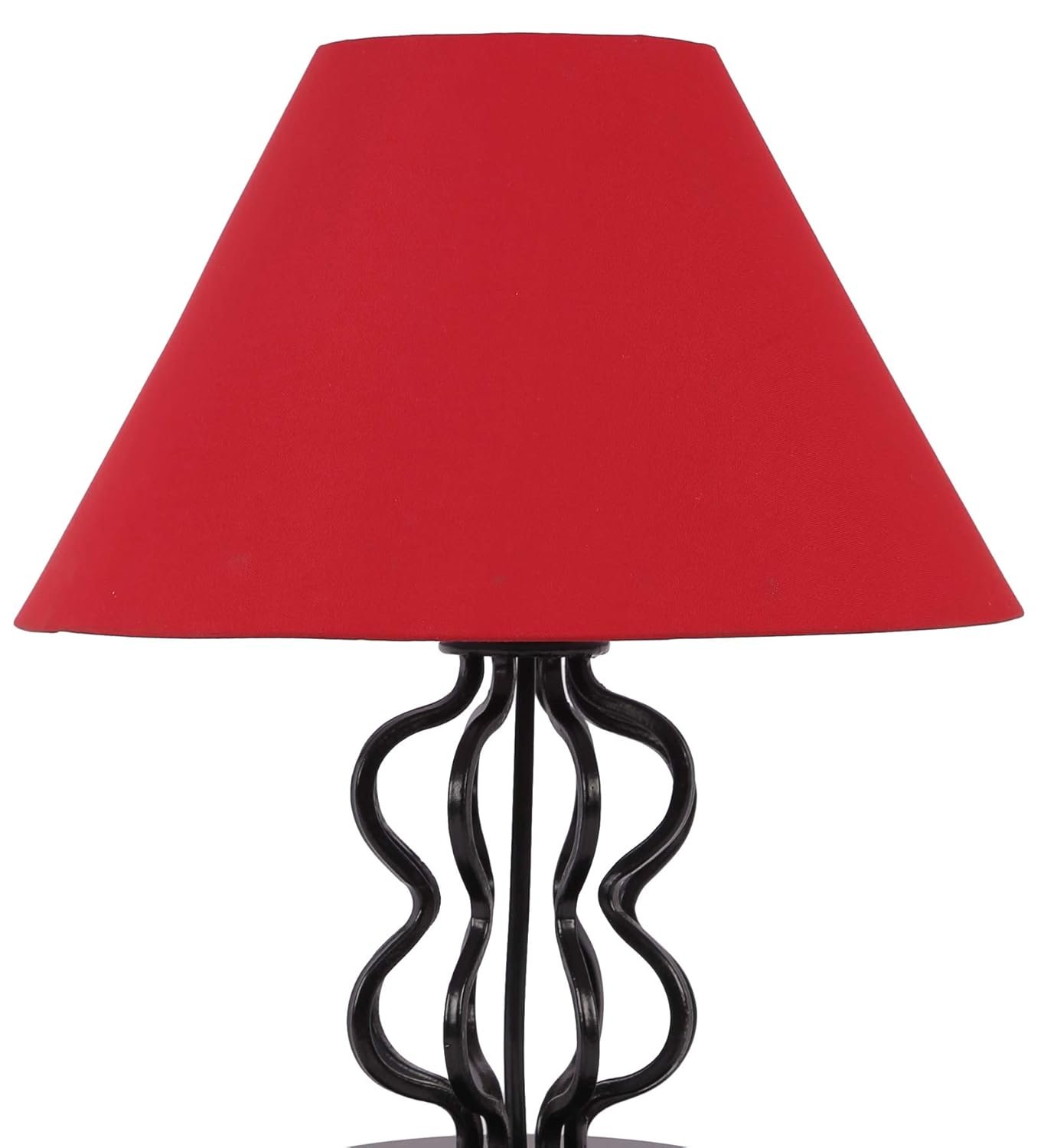 Cotton Red Fashionable/Decorative Iron Table Lamp (Red, Cotton)
