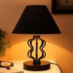 Black Cotton Table lamp