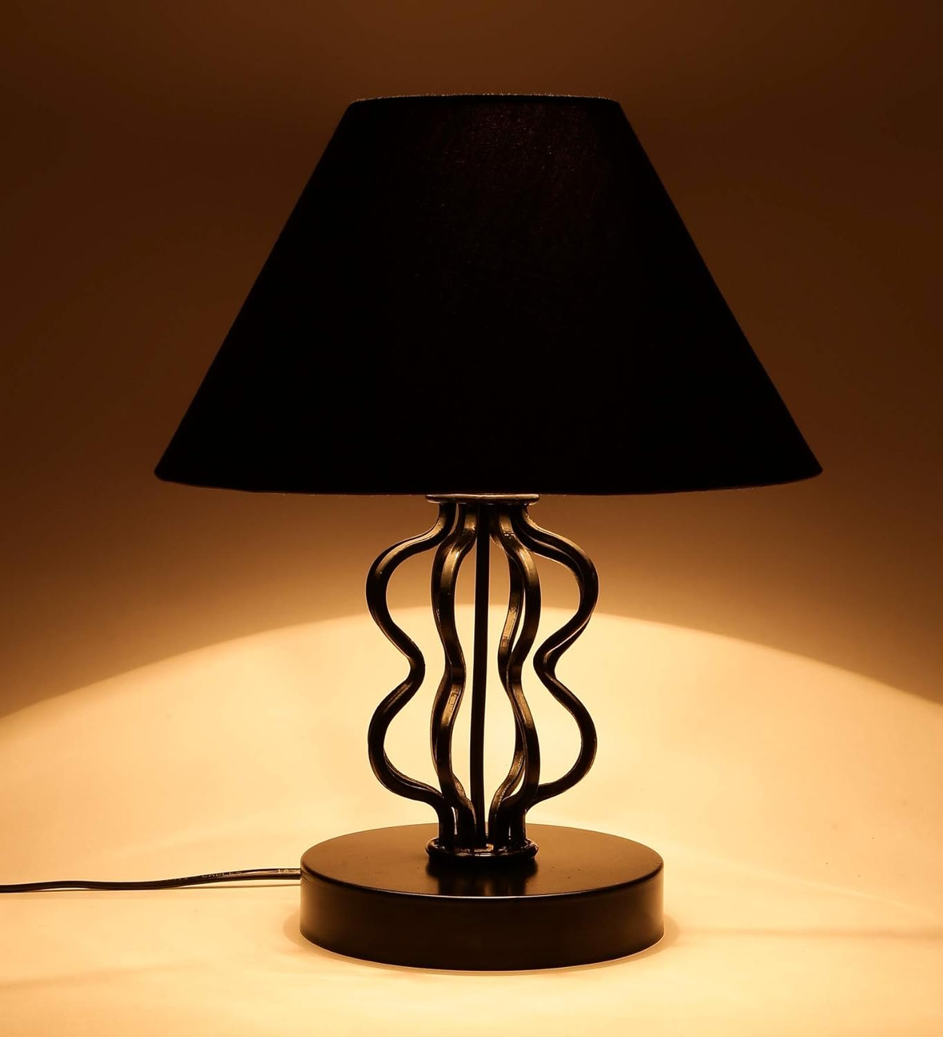 Black Cotton Table lamp
