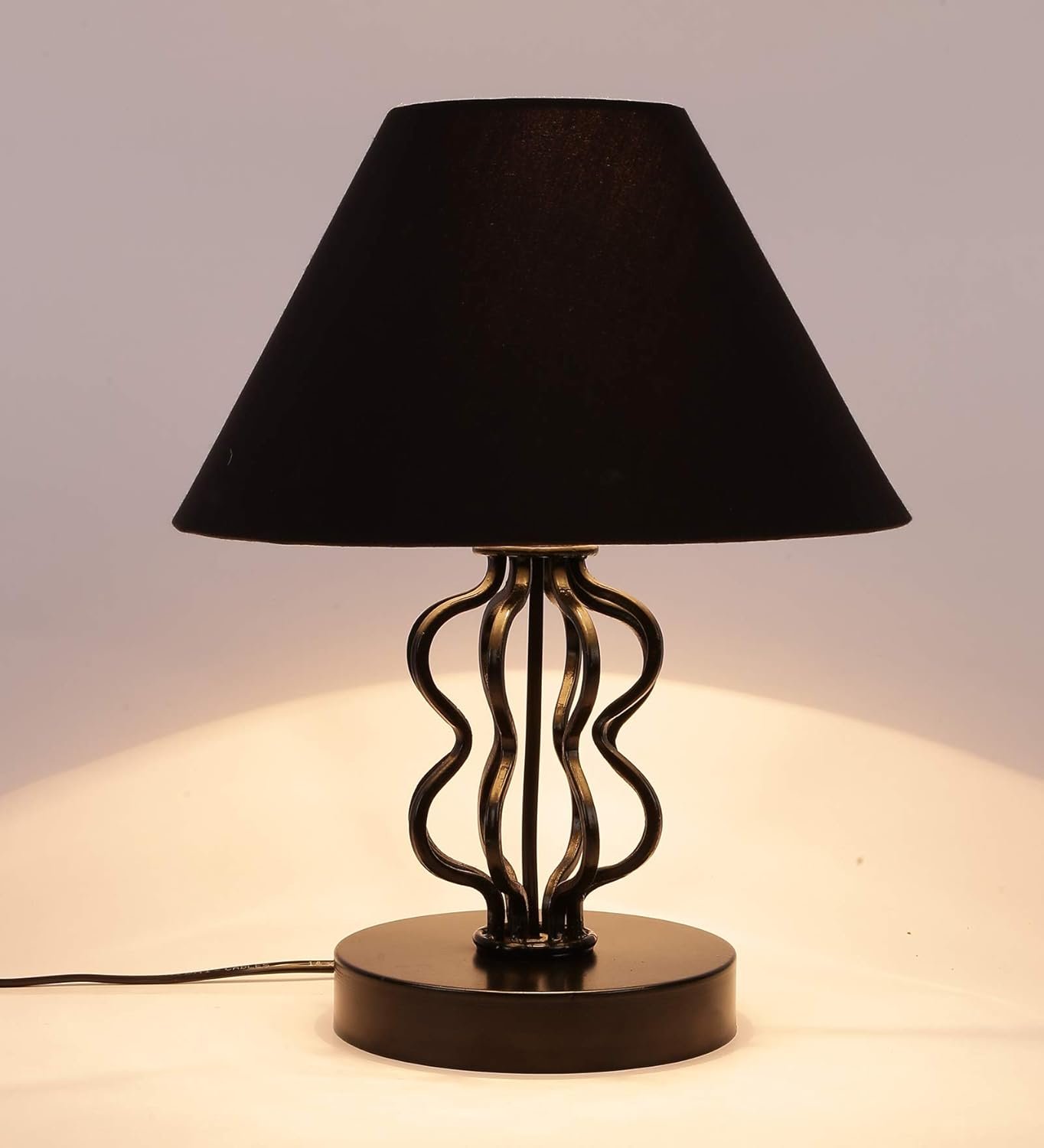 Black Cotton Table lamp