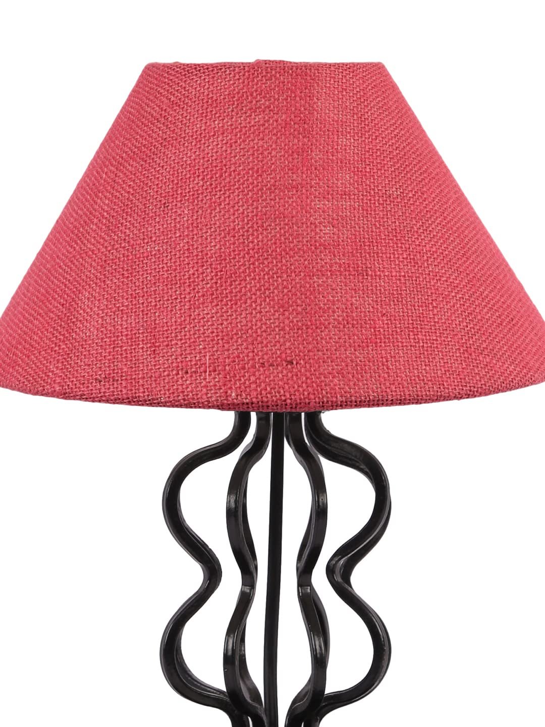 Pink Jute Shade Iron Table Lamp(APA119)