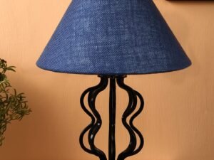 Blue Jute Shade Iron Table Lamp(APA121)