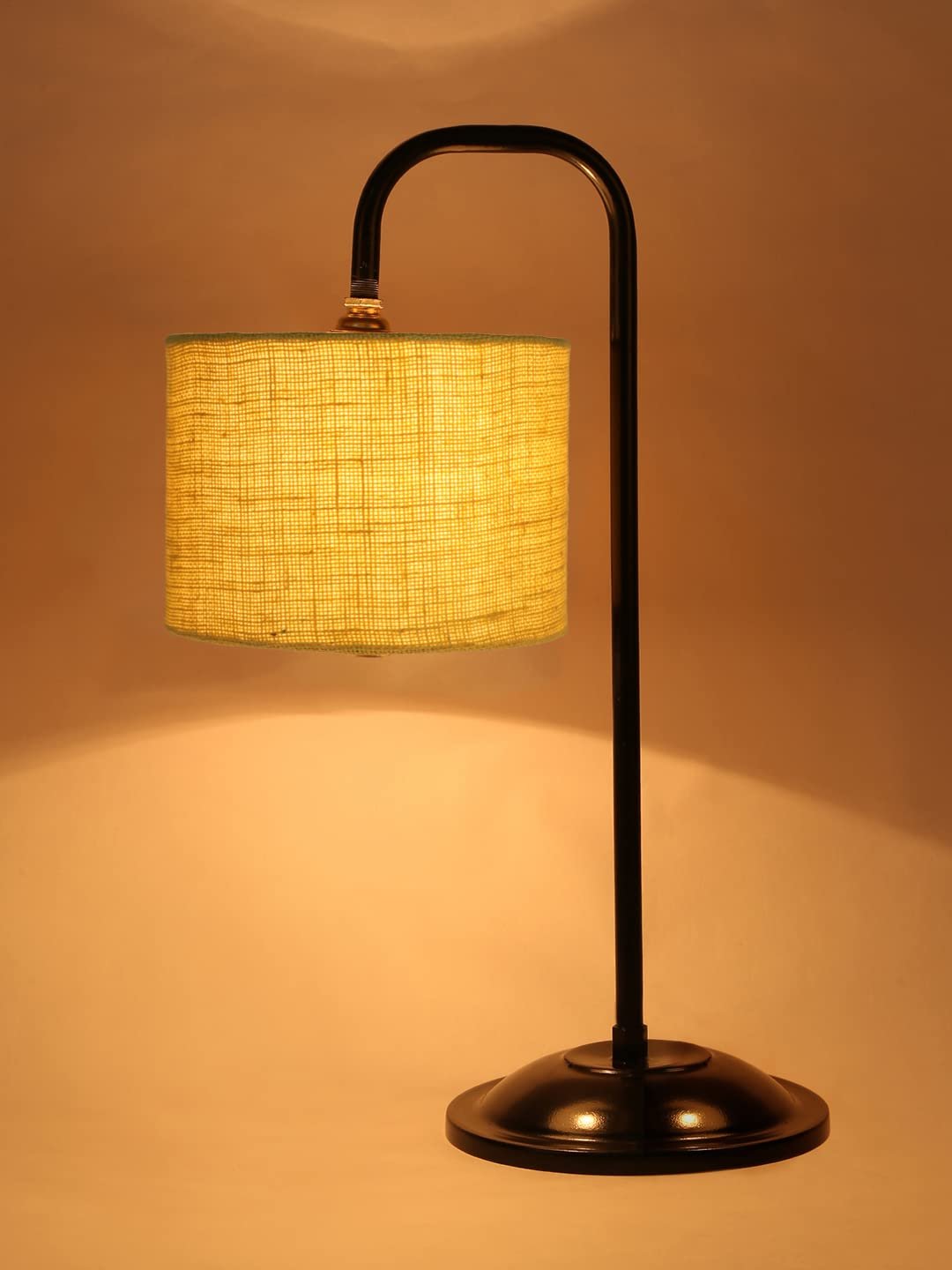 Yellow Jute Shade Iron Table Lamp (ARM18)