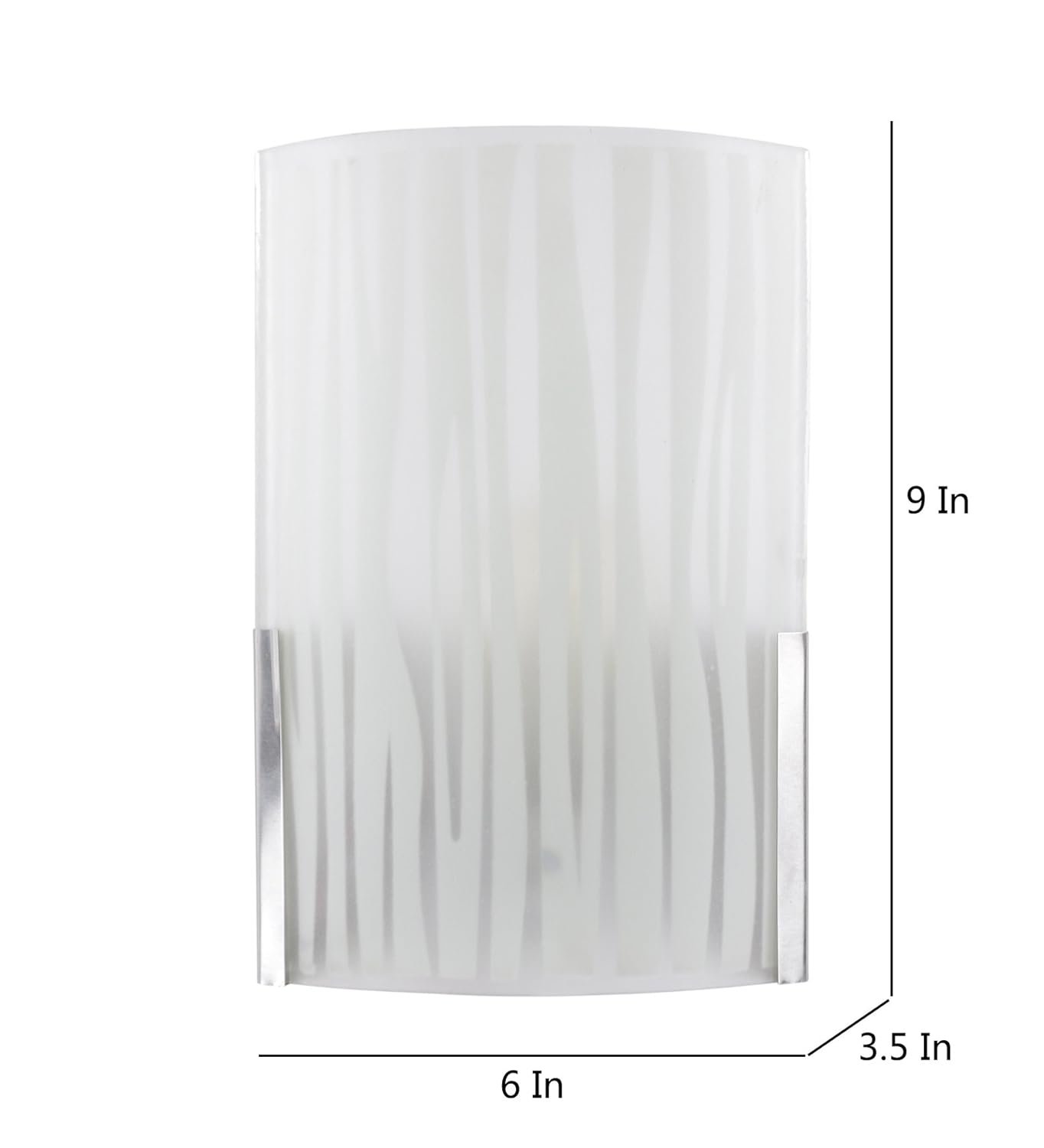W Steel and Glass Wall Mounted Light (Off White)