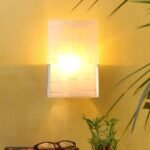W07 Steel and Glass Wall Mounted Light (Off White)