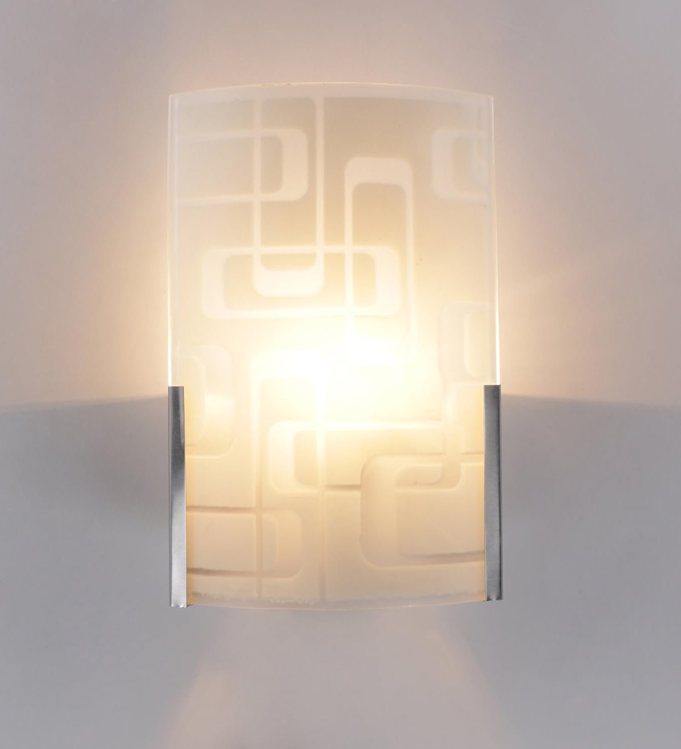W07 Steel and Glass Wall Mounted Light (Off White)